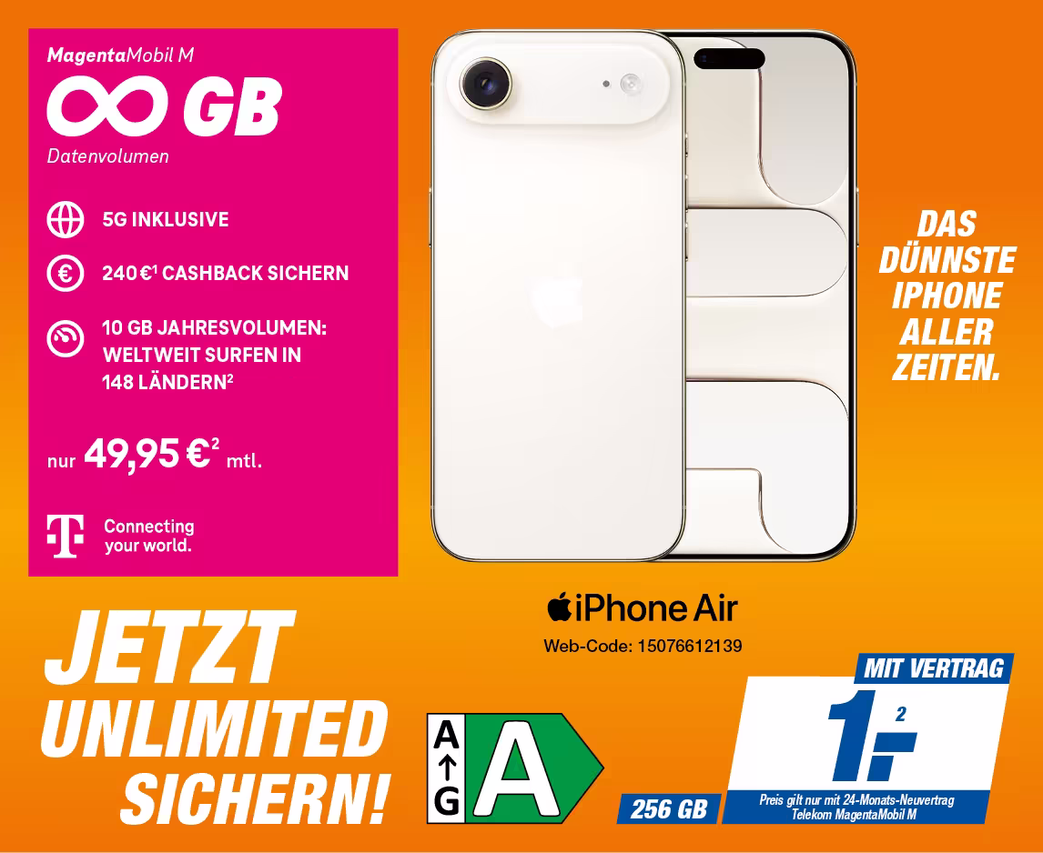 iPhone Air mit Telekom MagentaMobil M