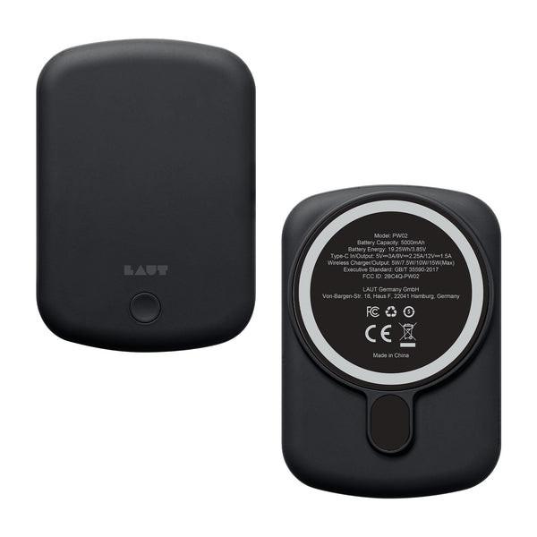 LAUT POWER CHARGE HANDY Black Powerbank,comp. with MagSafe