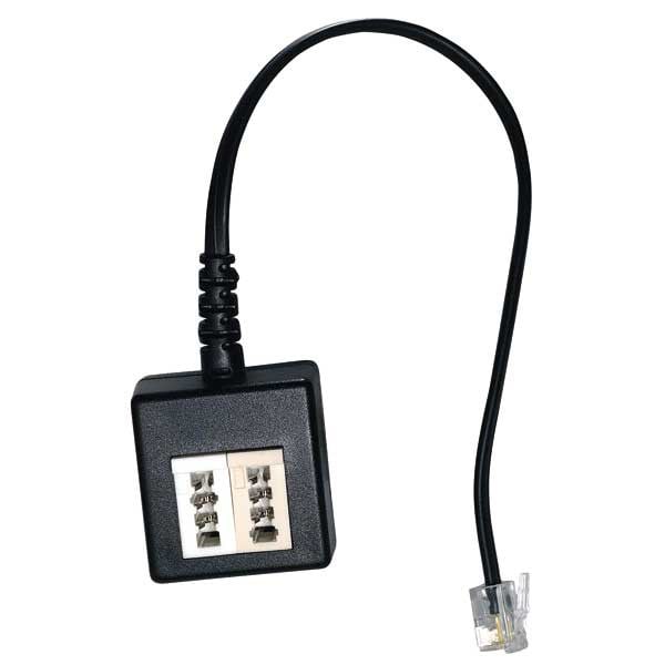 Telefon Adapter international, TAE-NF-Kupplung auf RJ11-Stecker 4p4c, 0,15m (45067)