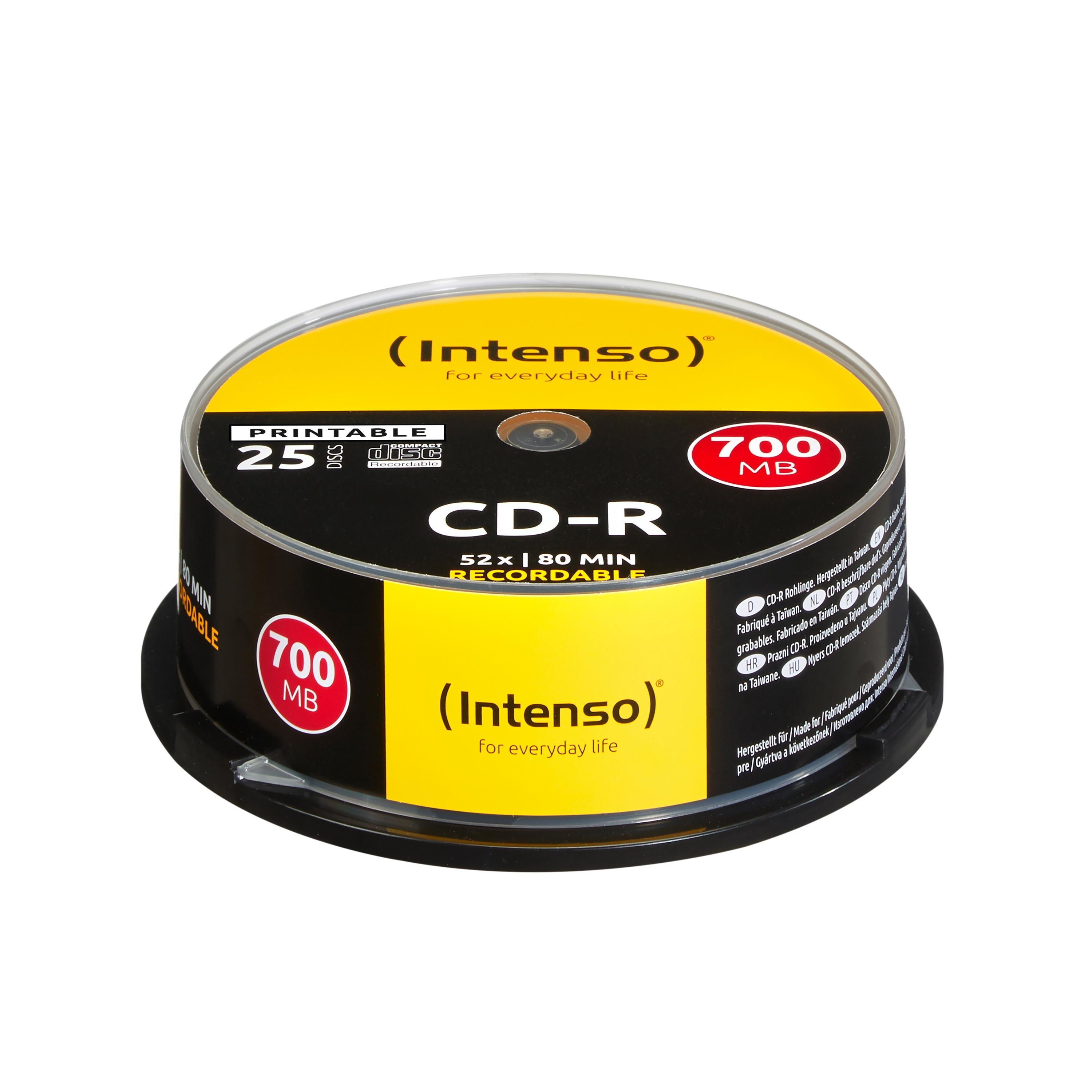 CD-R 80, 25er Spindel printable