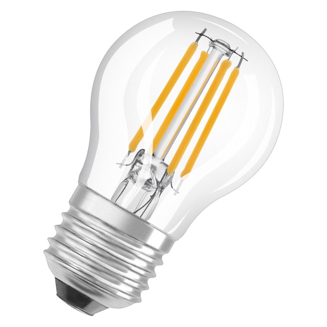 LED-Lampe "Retrofit", Tropfen, 5,5W, E27, Tunable White, klar (00215070)