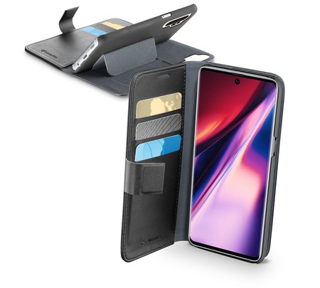 Book Agenda Buchklapptasche mit Standfunktion für Samsung Galaxy Note 10 Plus, schwarz