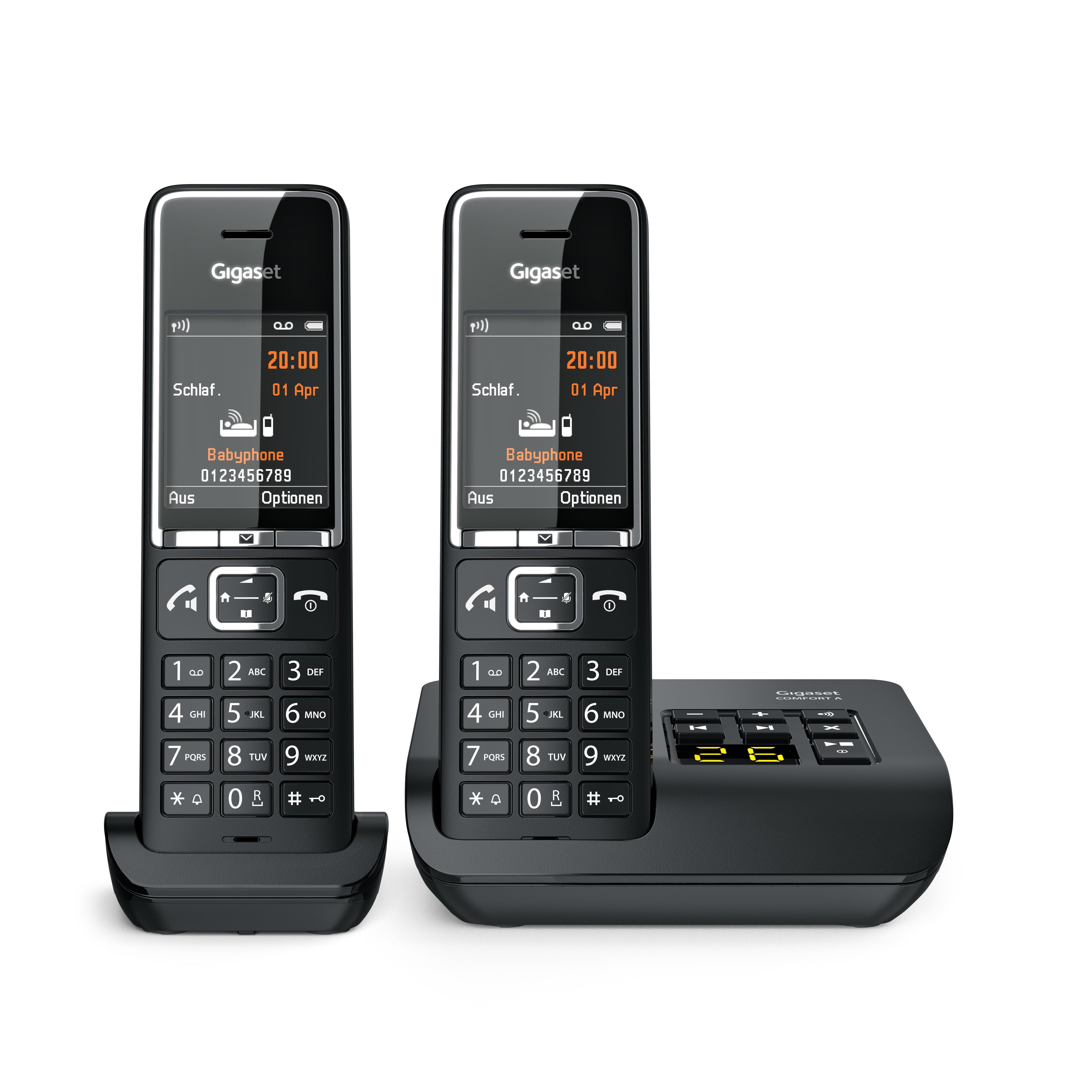 COMFORT 550A Duo Schwarz Schnurloses Telefon