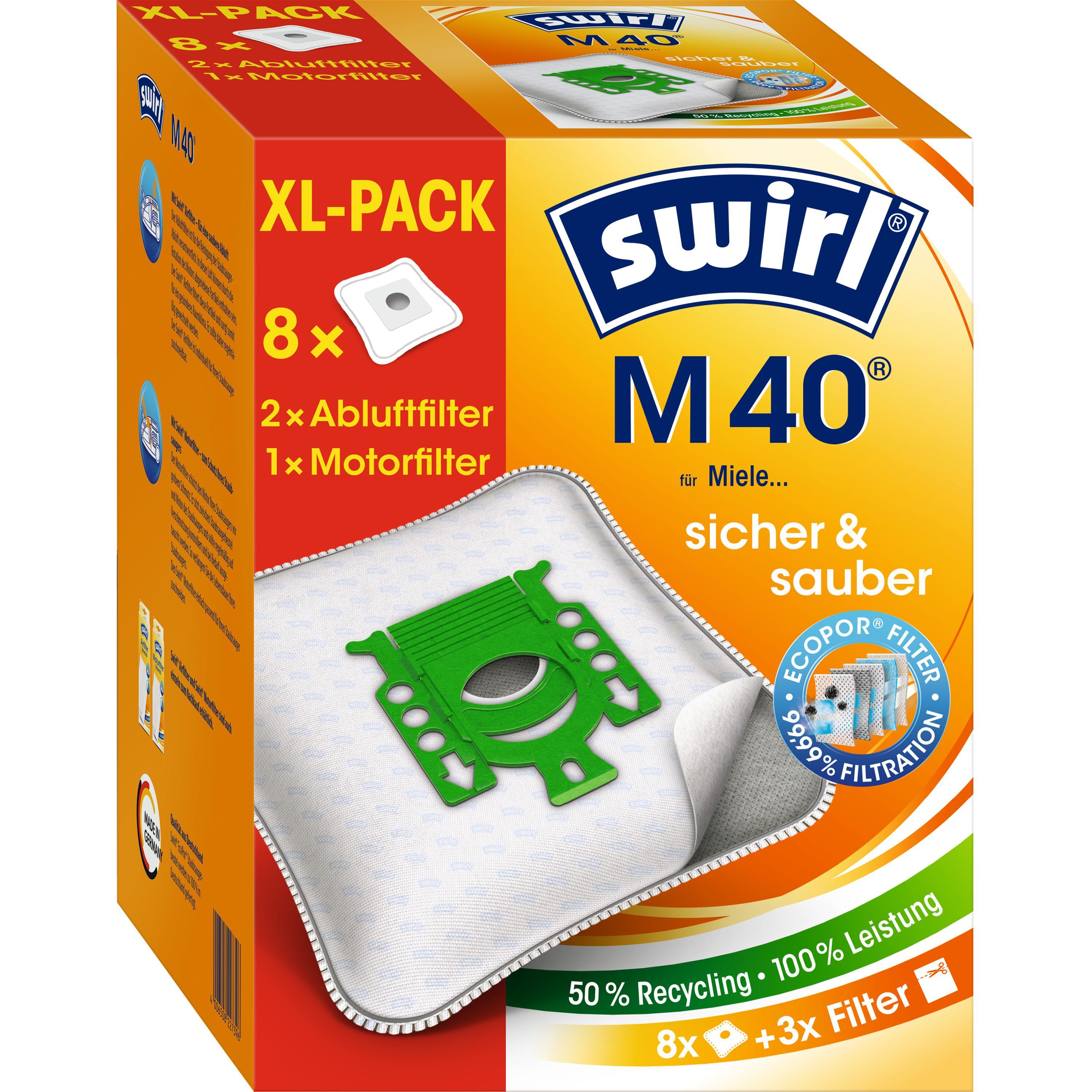 M 40 EcoPo XL Vorteilspack Staubsaugerbeutel