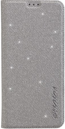 Premium SmartCase Glitter für Samsung Galaxy S9+ grau