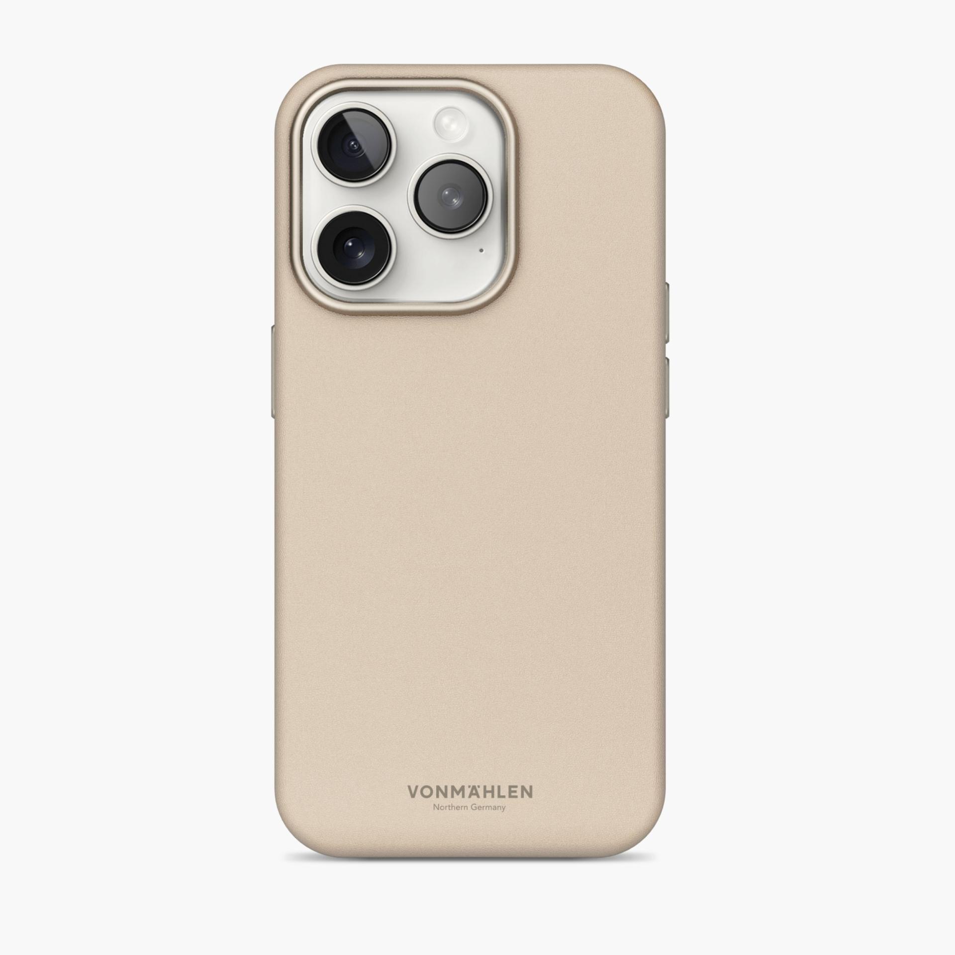 Like Leather Case - Schutzhülle, MagSafe kompatibel iPhone 16 Pro Max, Cream Handyhülle