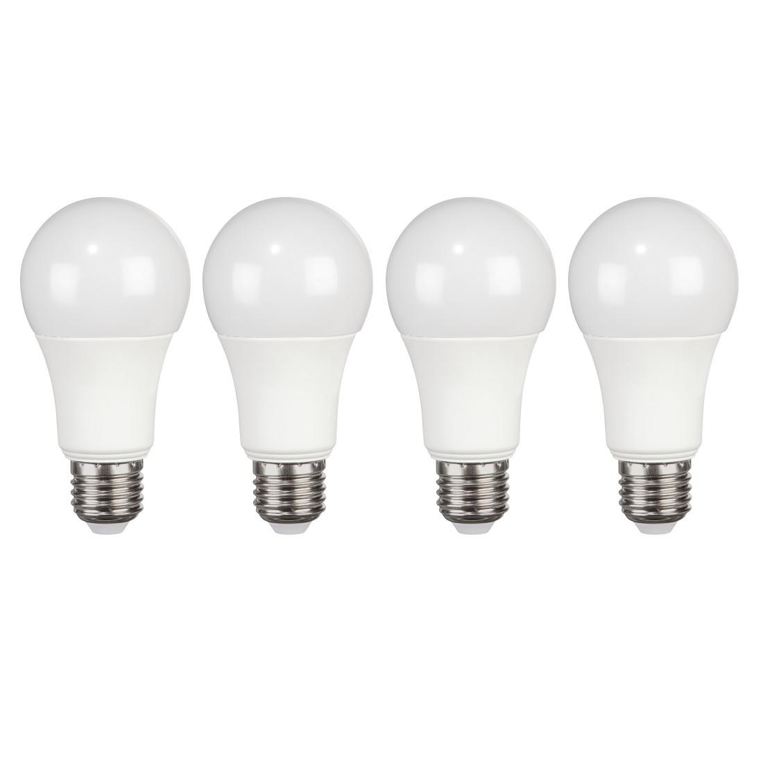 LED-Lampe, E27, 806lm ersetzt 60W, Glühlampe, Warmweiß, 4 Stück (00112930)