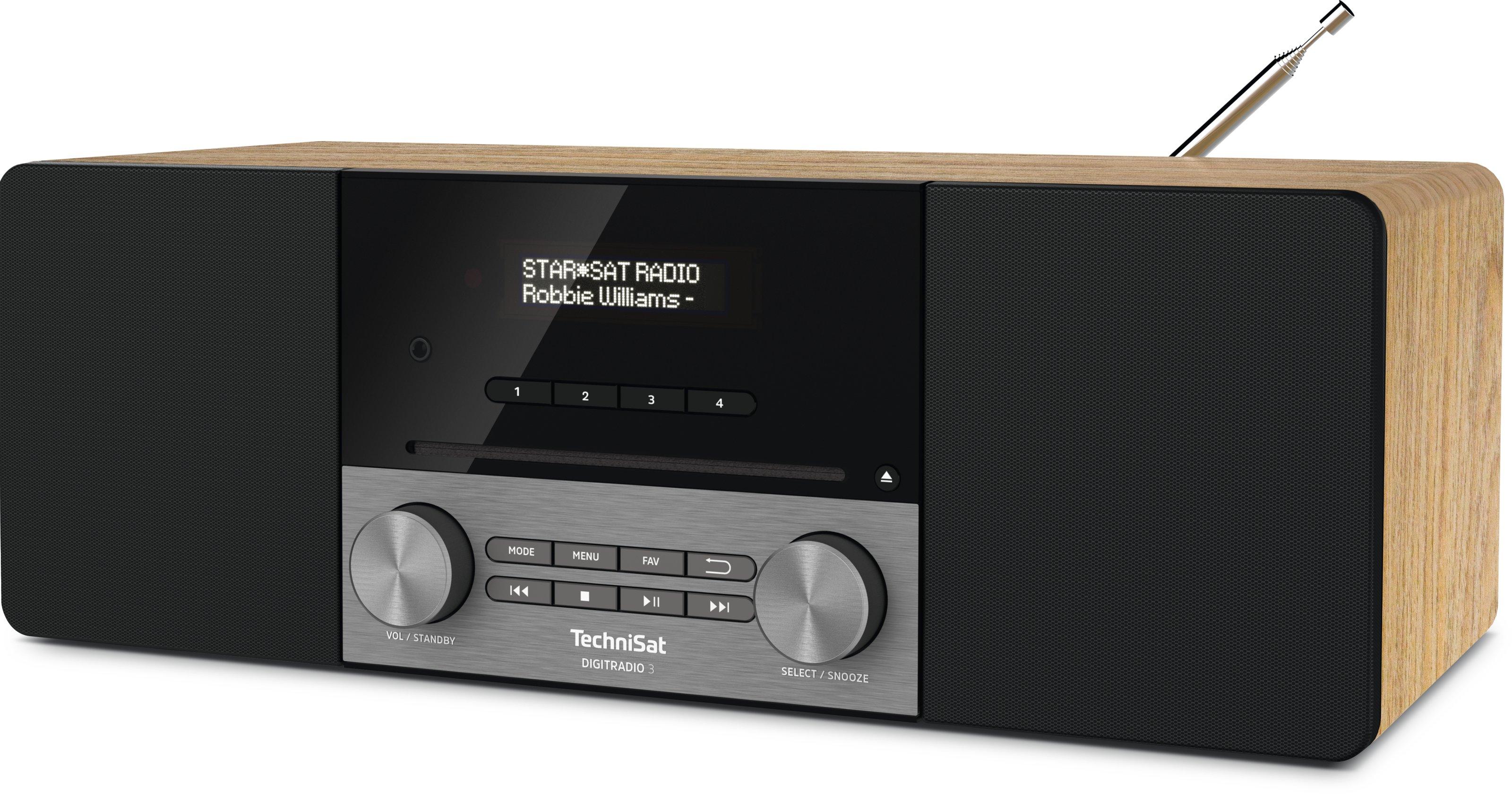 DIGITRADIO 3 DAB+-Stereoradio eiche