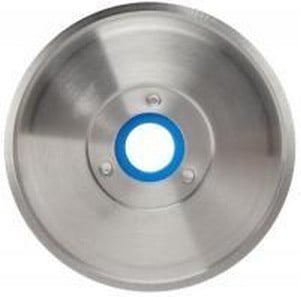 Glattes Schinken-/Aufschnittmesser mit blauem Zahnrad 508.128