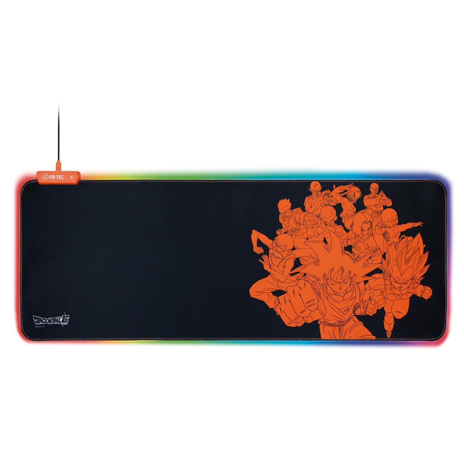 Dragon Ball Goku RGB XXL Gaming-Mauspads, Schwarz/Orange
