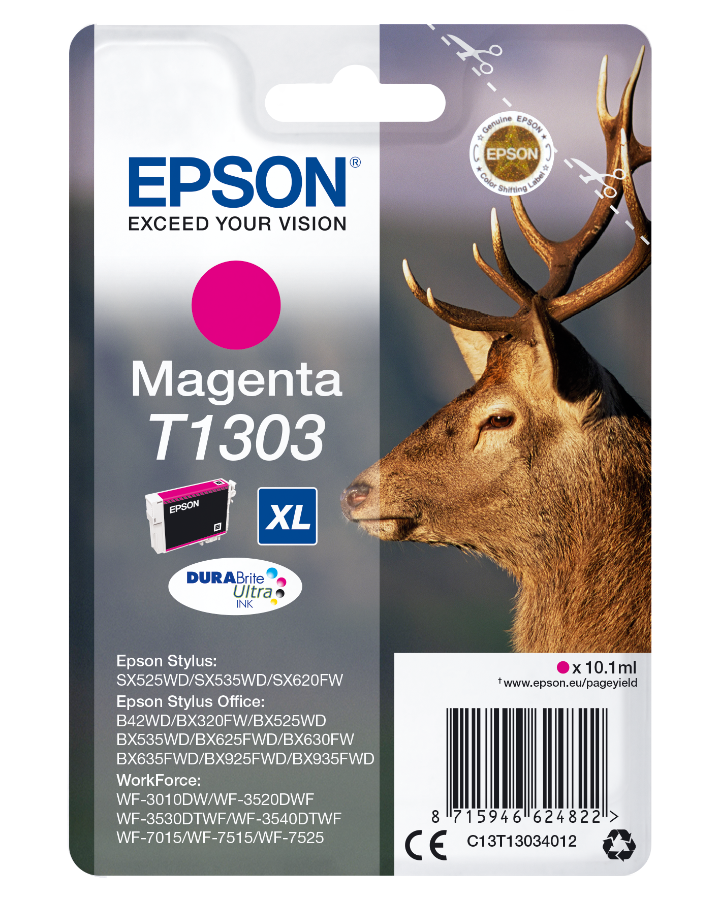 C13T13034012 XL Hirsch magenta Druckerpatrone