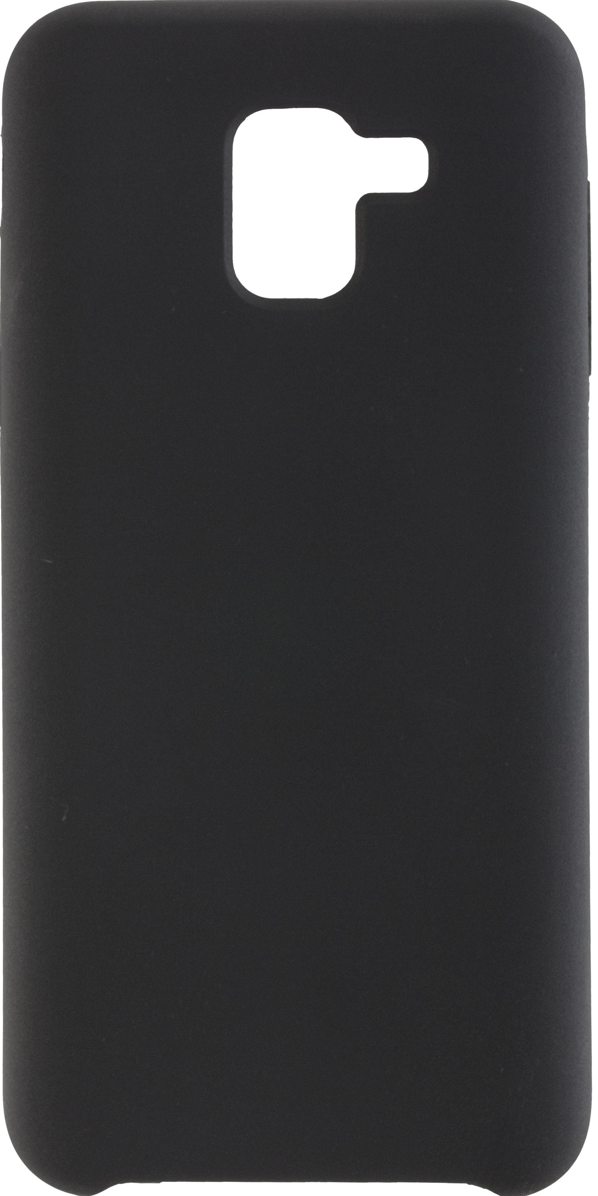 Back Cover Soft Touch für Samsung Galaxy J6 (2018) Black Handyhülle