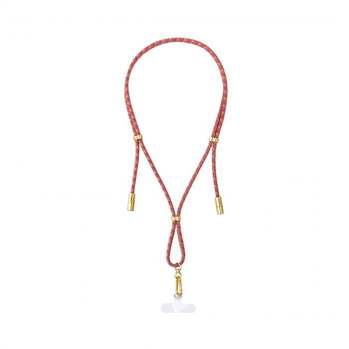 Cell Phone Charging Lanyard, Handykette mit USB-C Lade- und Datenkabel, Neon Mix