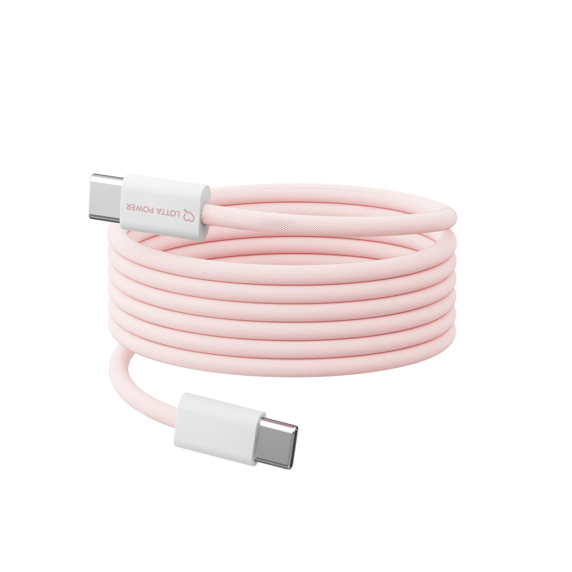 Magnetisches Ladekabel USB Typ C auf USB Typ C 100W 1.5 m Rosé