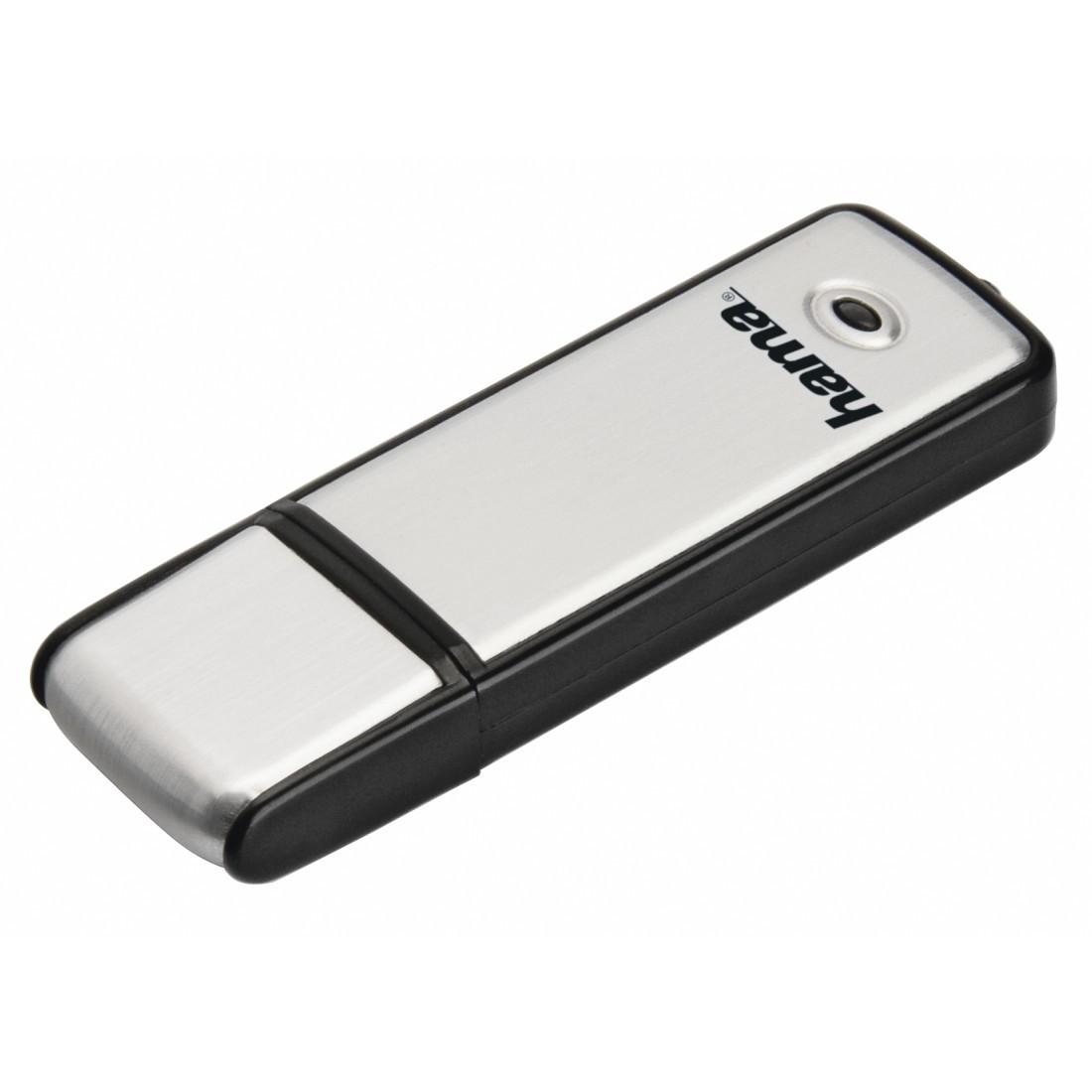 USB-Stick "Fancy", USB 2.0, 128 GB, 15MB/s, Schwarz/Silber (00213106)
