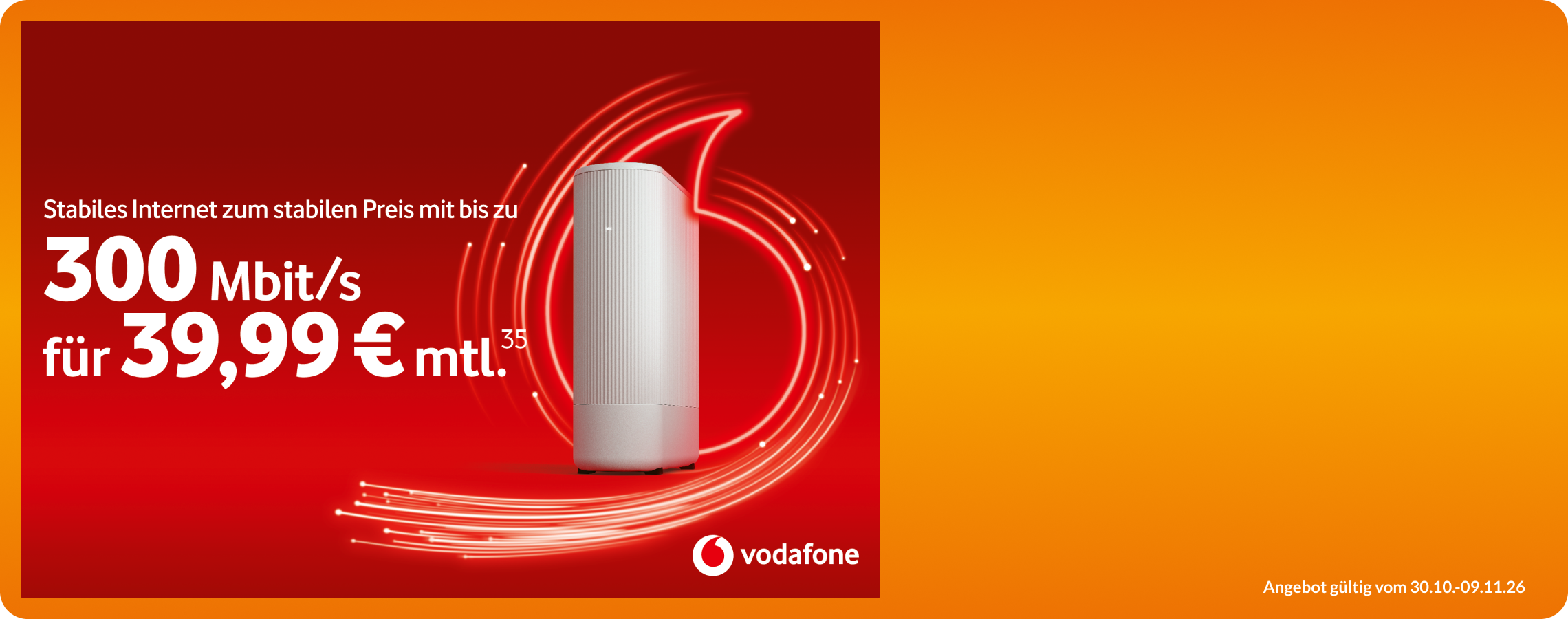 Vodafone Festnetz GigaZuhause 300/75 Kabel