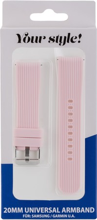 Armband 20mm Single Silicon Rose