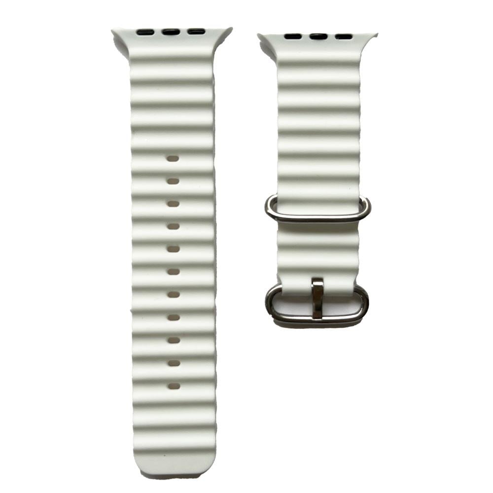 Armband für Apple Watch 41/40mm (Series 4 - 10)/ 38mm (Series 1 - 3) Sporty White
