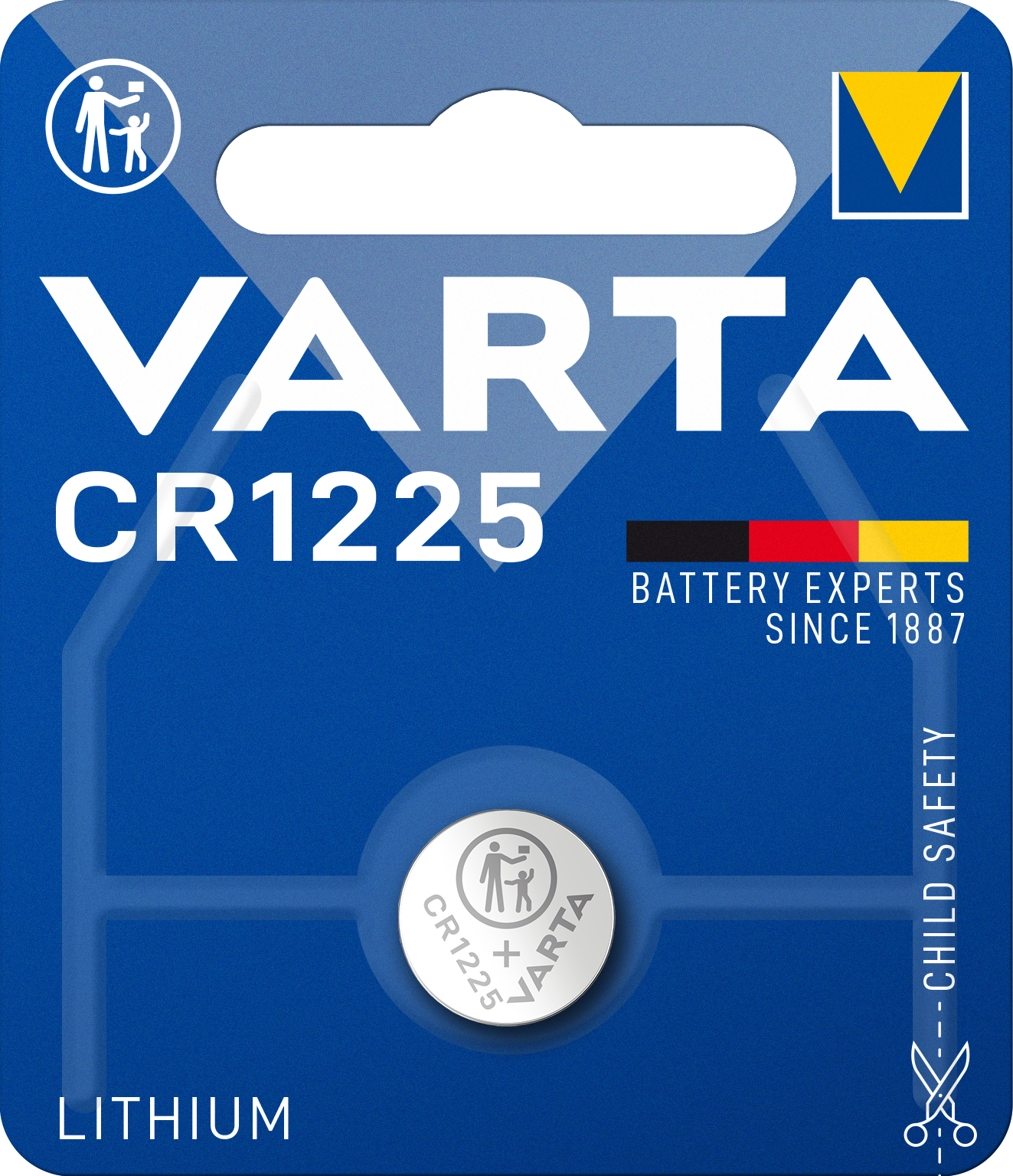 LITHIUM Coin CR1225, 1er Blister Batterie