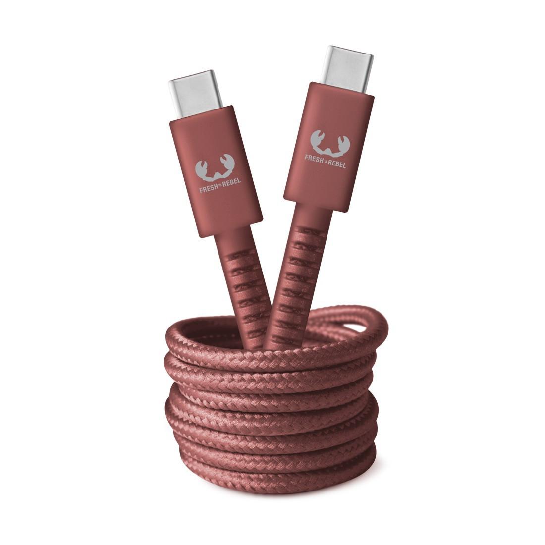 USB-C - USB-C Kabel "Fabriq", 2,0 m, Safari Red (00214990)