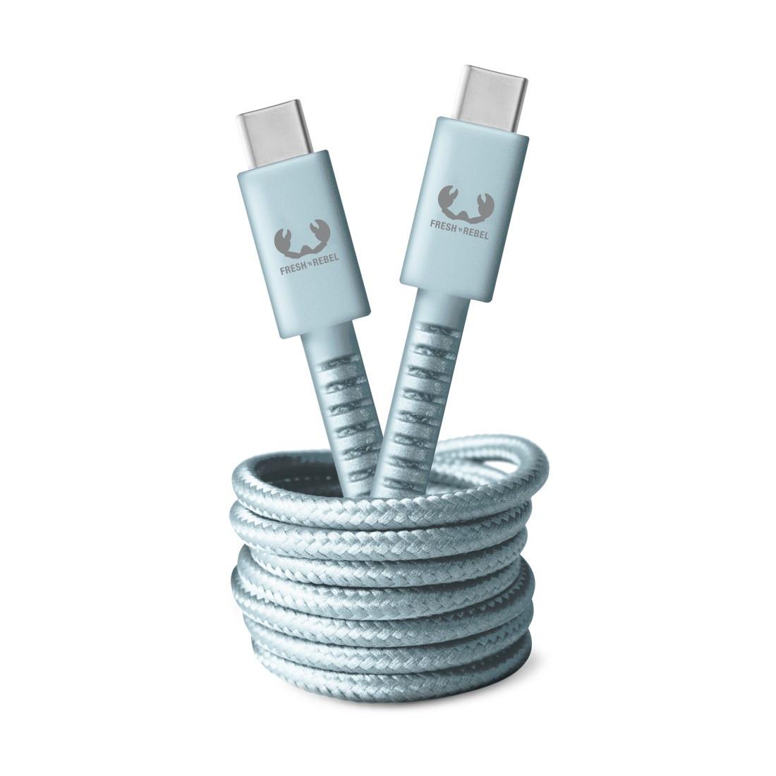 USB-C - USB-C Kabel "Fabriq", 2,0 m, Dusky Blue (00214983)