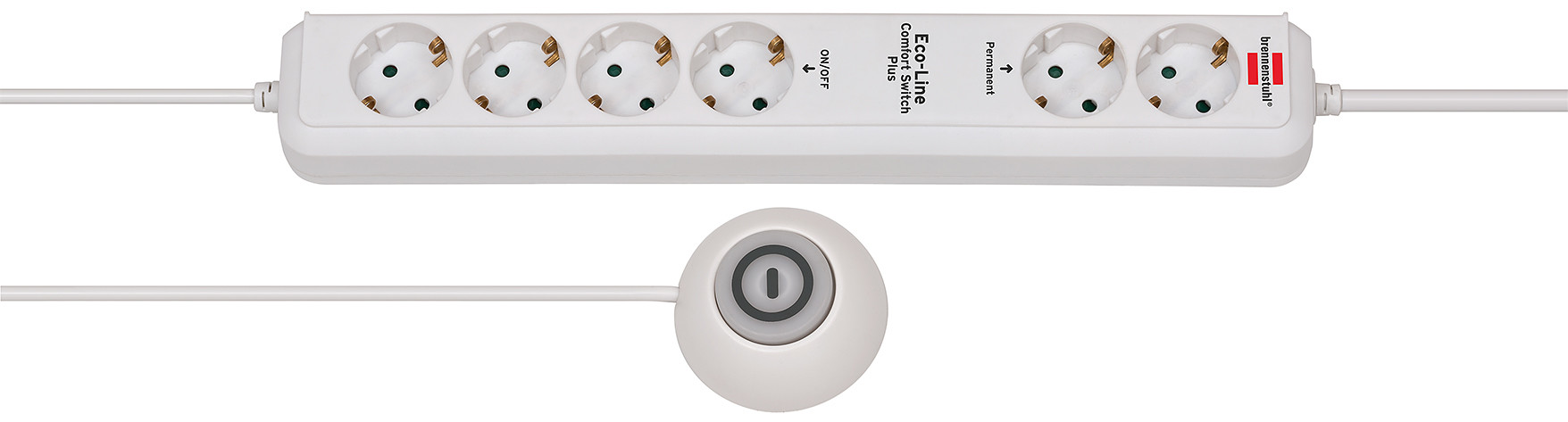 Eco-Line Comfort Switch Plus EL CSP 24 Steckdosenleiste 6-fach weiss 1,5m H05VV-F 3G1,5 2 permanent