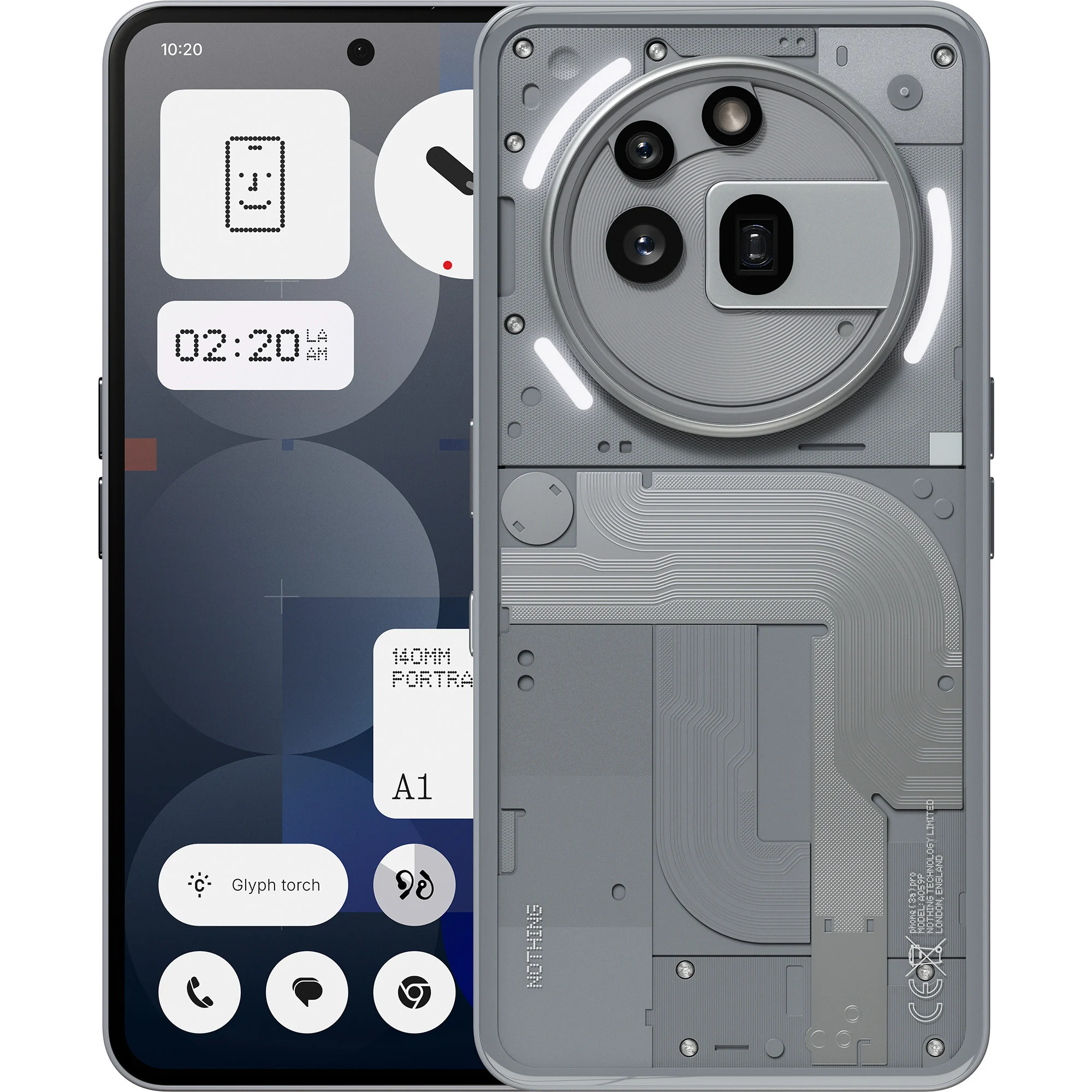Phone (3a) Pro 12GB + 256GB Grau Smartphone