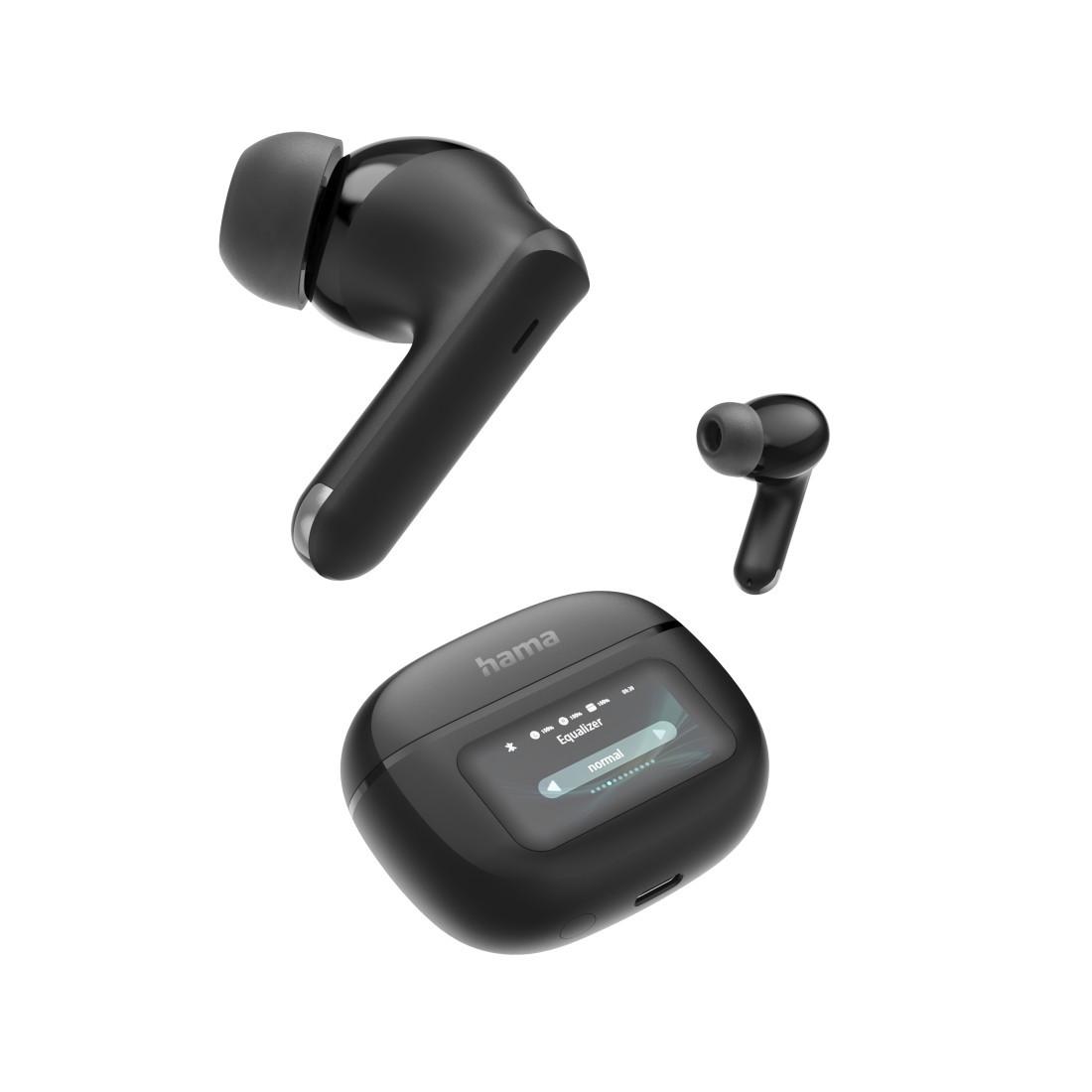 Bluetooth®-Kopfhörer "Spirit Touch", TWS, ANC, mit Display, In-Ear, Schwarz (00221820)