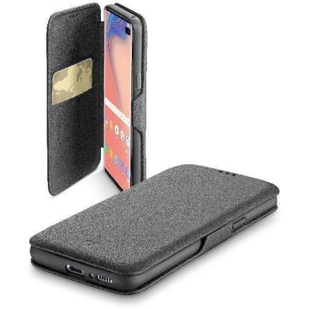 Book Clutch, Buchklapptasche für Samsung Galaxy S10+, schwarz