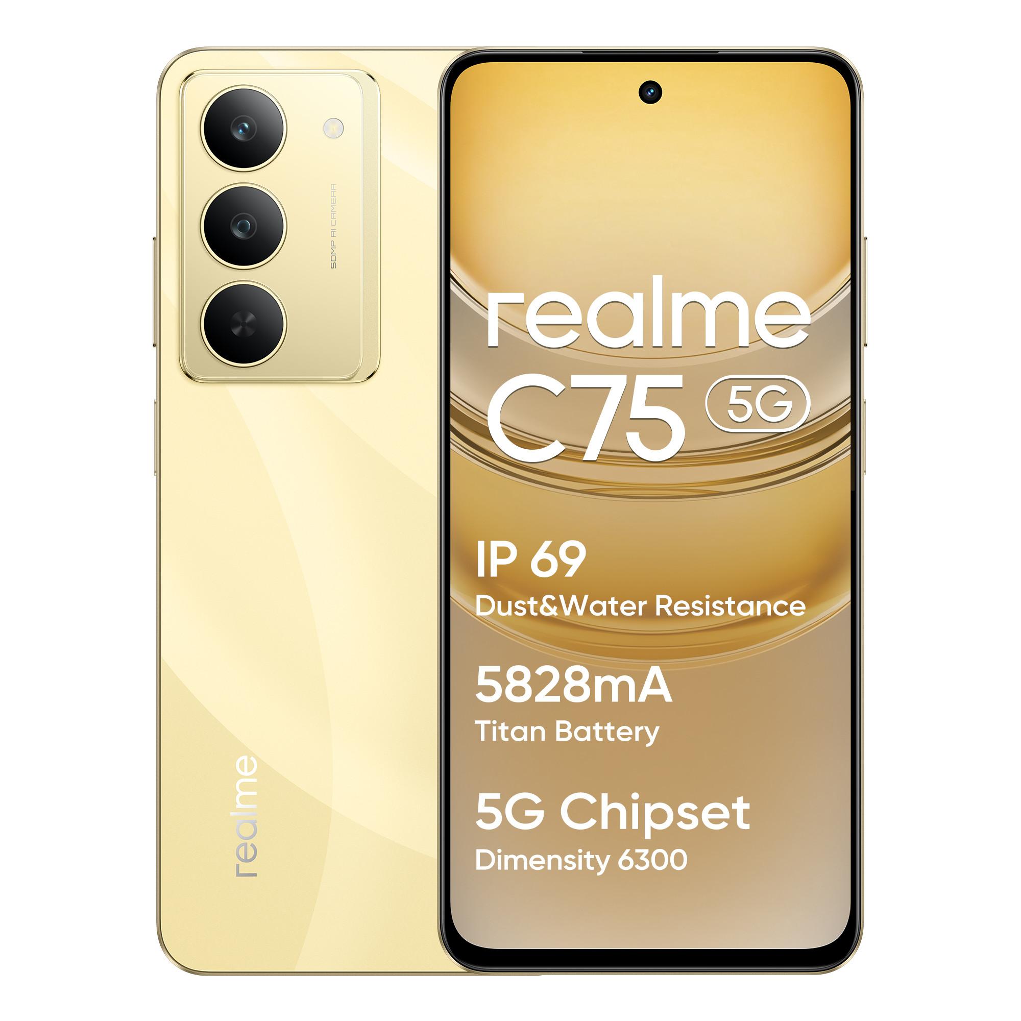 C75 5G 8GB+256GB Lightning Gold Smartphone