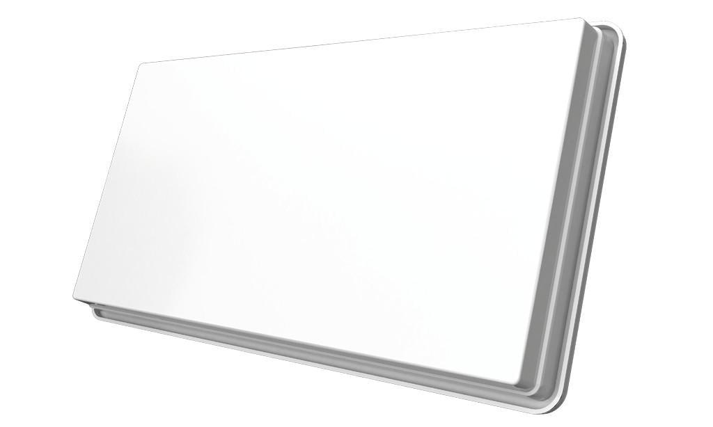 SlimSat SA 61, weiss Satellitenantenne mit Single LNB