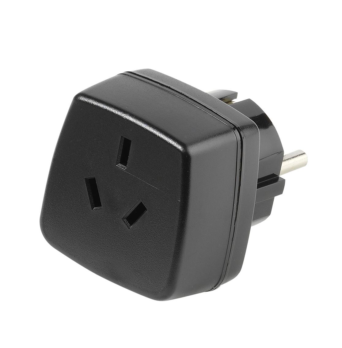 Reisestecker Australien & China, Buchse - Schuko Stecker (28692)