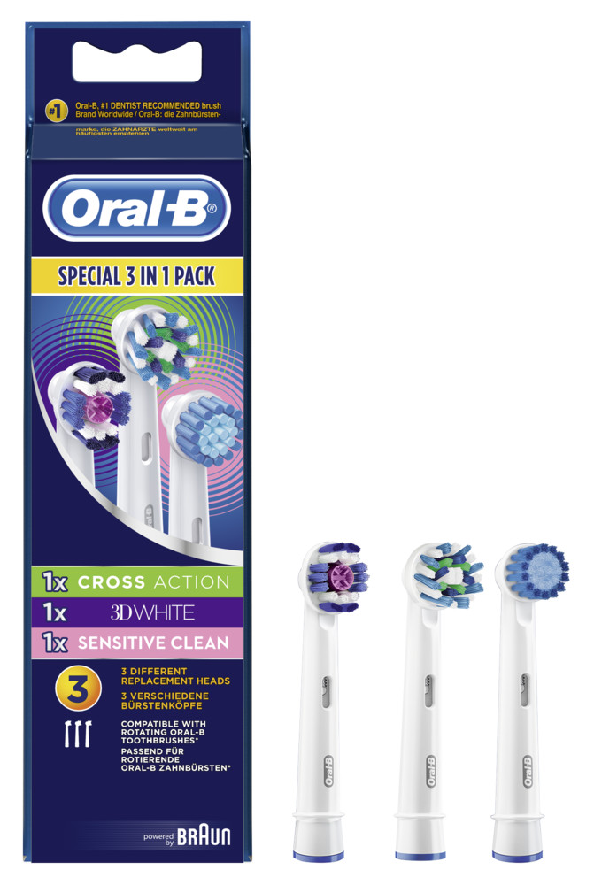 Multi-Pack 3 in 1 Aufsteckbürsten 3 Stück