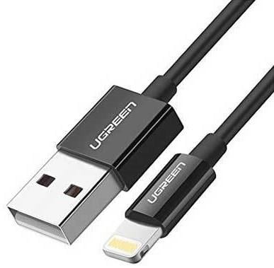 Lightning auf USB-A-Kabel, 1 m, Schwarz