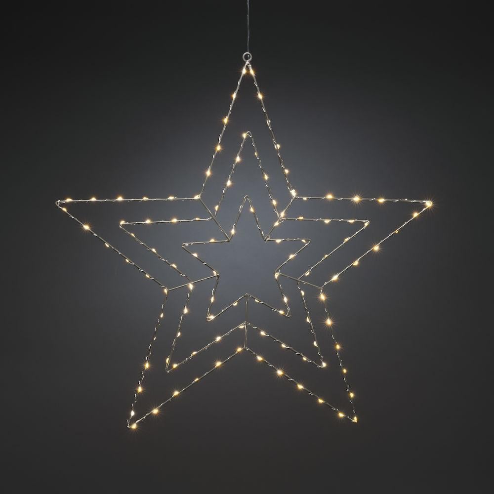 LED Silhouette Silberstern