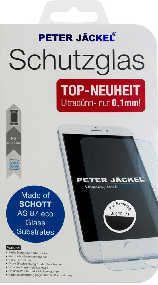 HD Schott Glass 0,1 mm für Samsung J530 Galaxy J5 (2017) Schutzglas