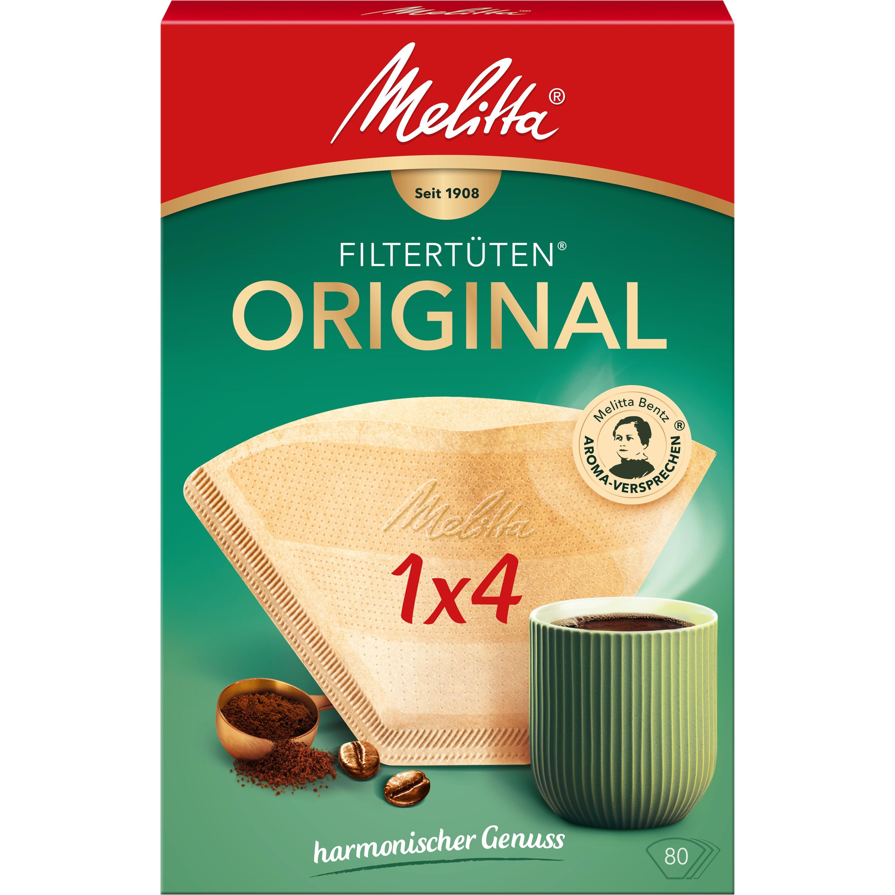 1x4/80 naturbraun Filtertüten