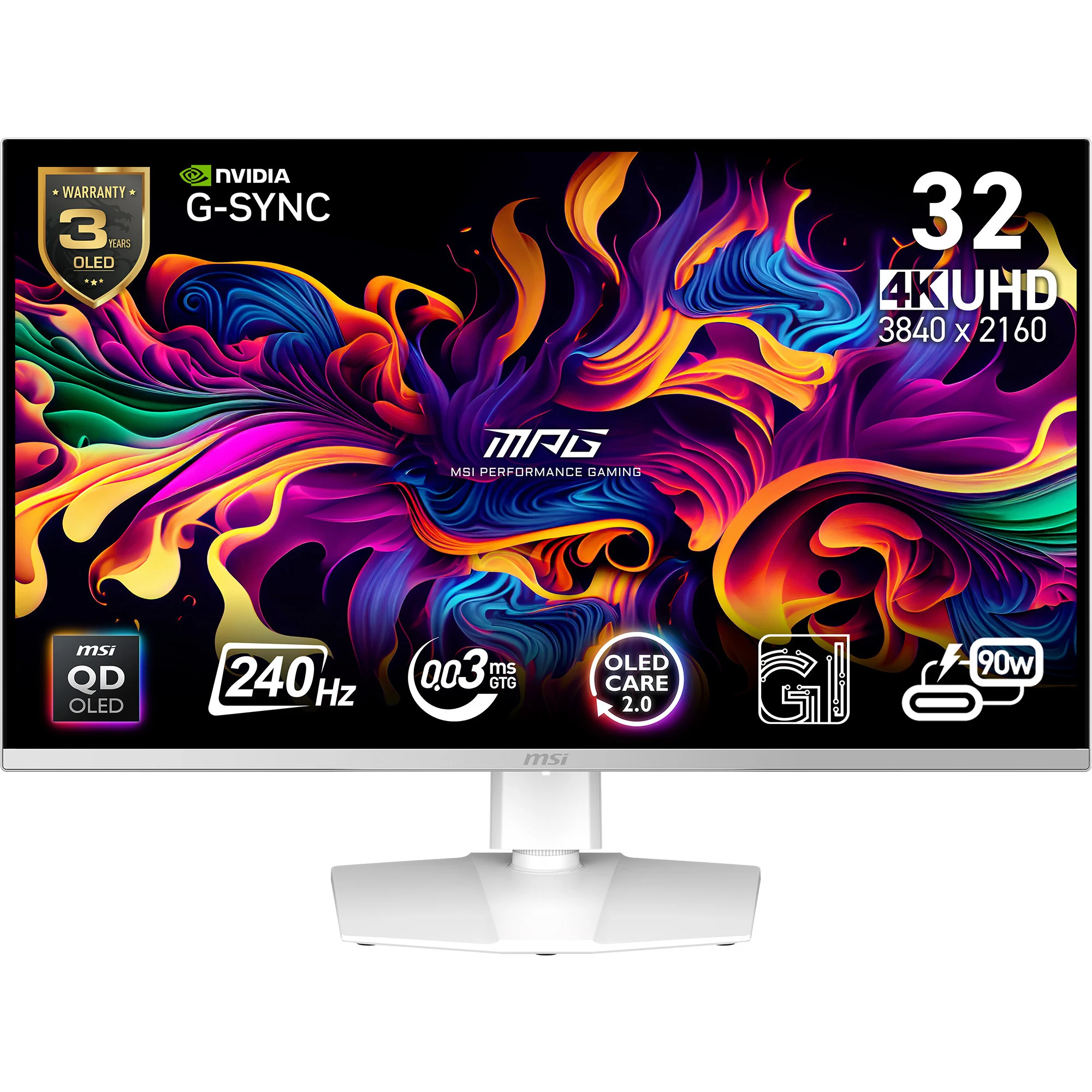 MSI MPG 321URXWDE QD-OLED Monitor 31,5 Zoll
