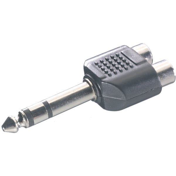 Adapter 6,3 mm Klinke / 2x Cinch (46048)