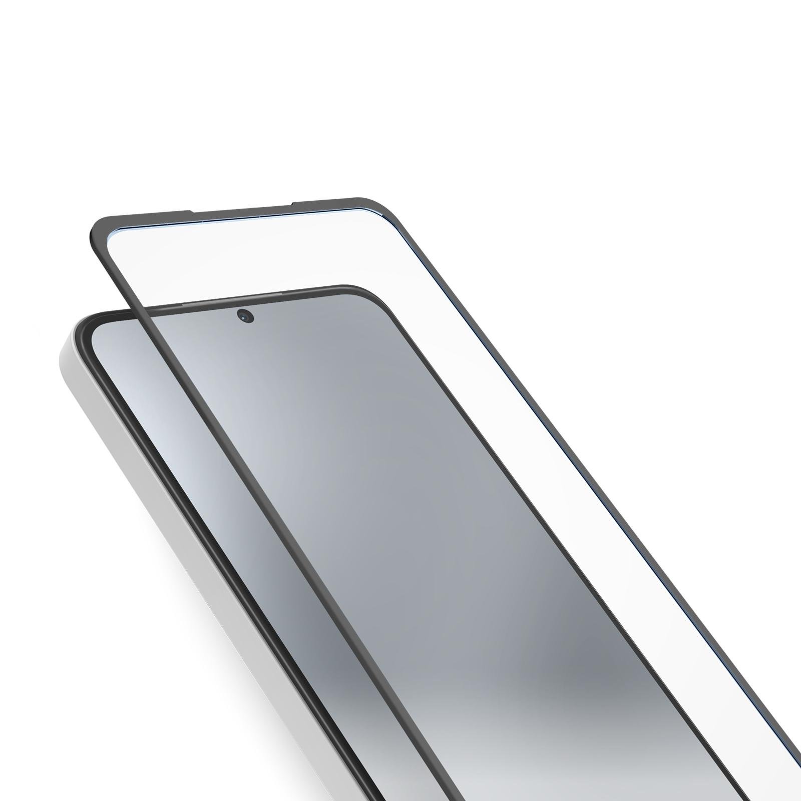 Glas Displayschutz Full Cover für Xiaomi Redmi 14C, Schwarz