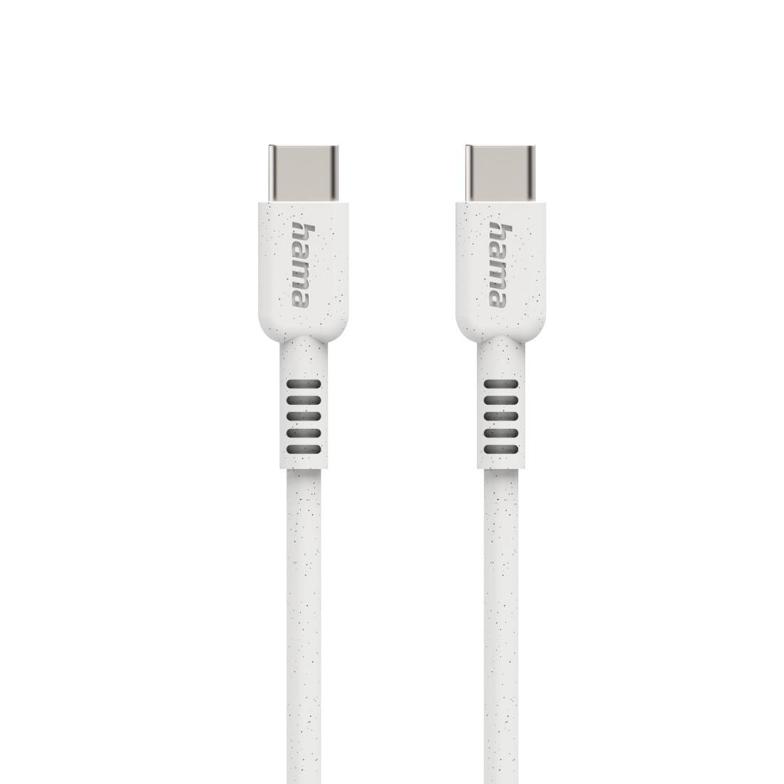 Ladekabel "Eco", USB-C - USB-C, 1 m, Weiß (00187282)