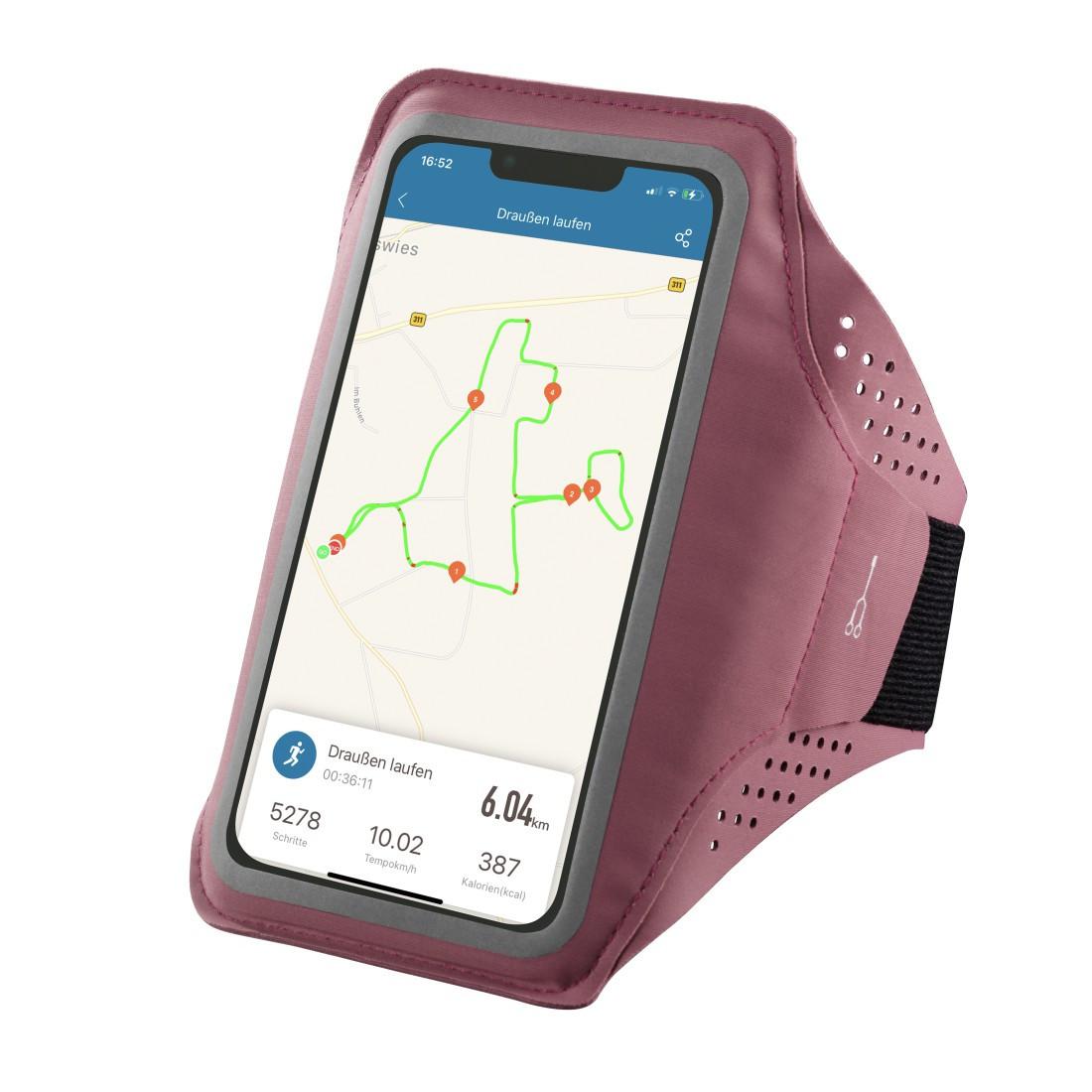 Sportarmband "Finest Sports" für Handys, wasserabweisend, XL, Rosé (00177996)
