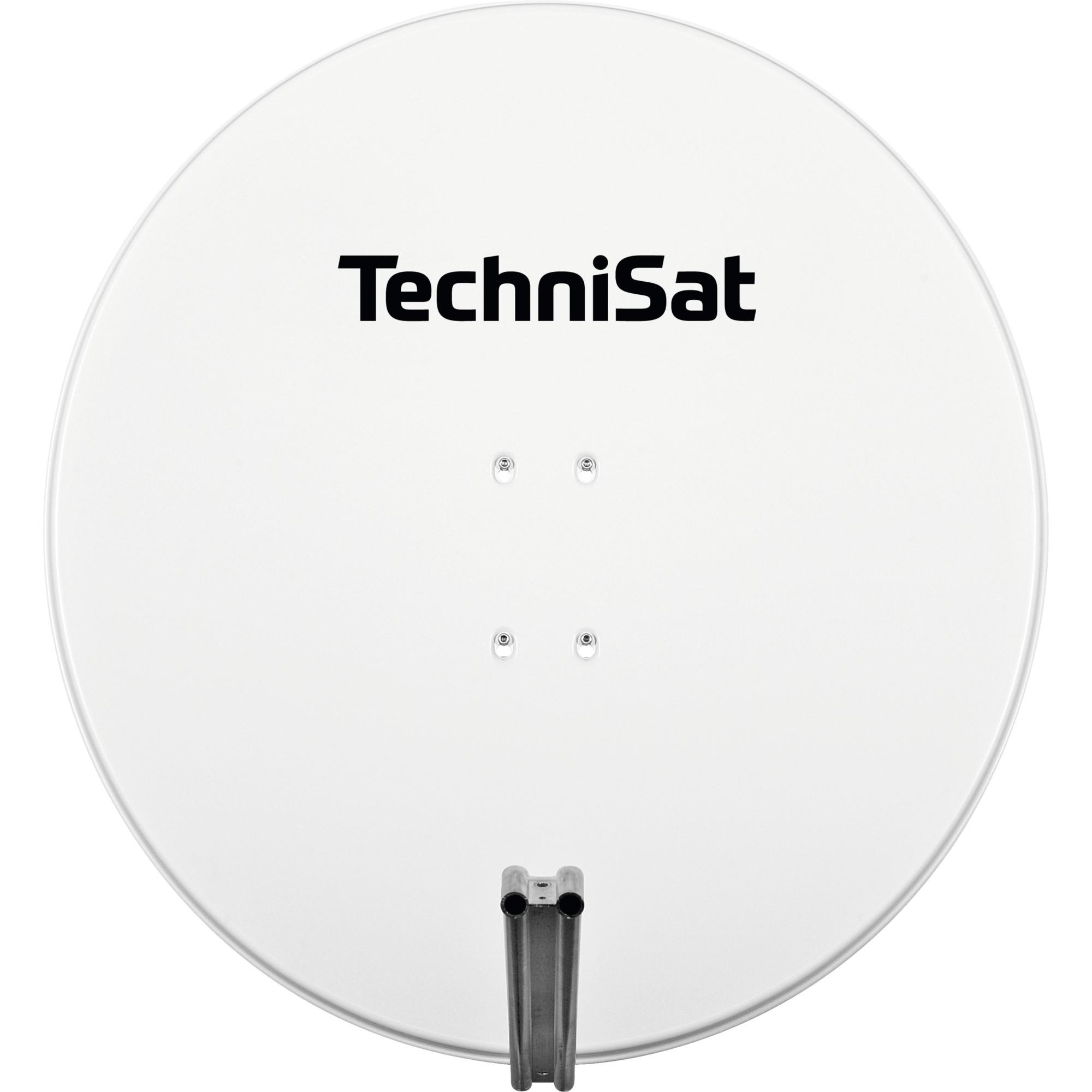 SATMAN 850 PLUS inkl. Halterung für UNYSAT Universal-LNB, polarweiß Satellitenschüssel 85 cm