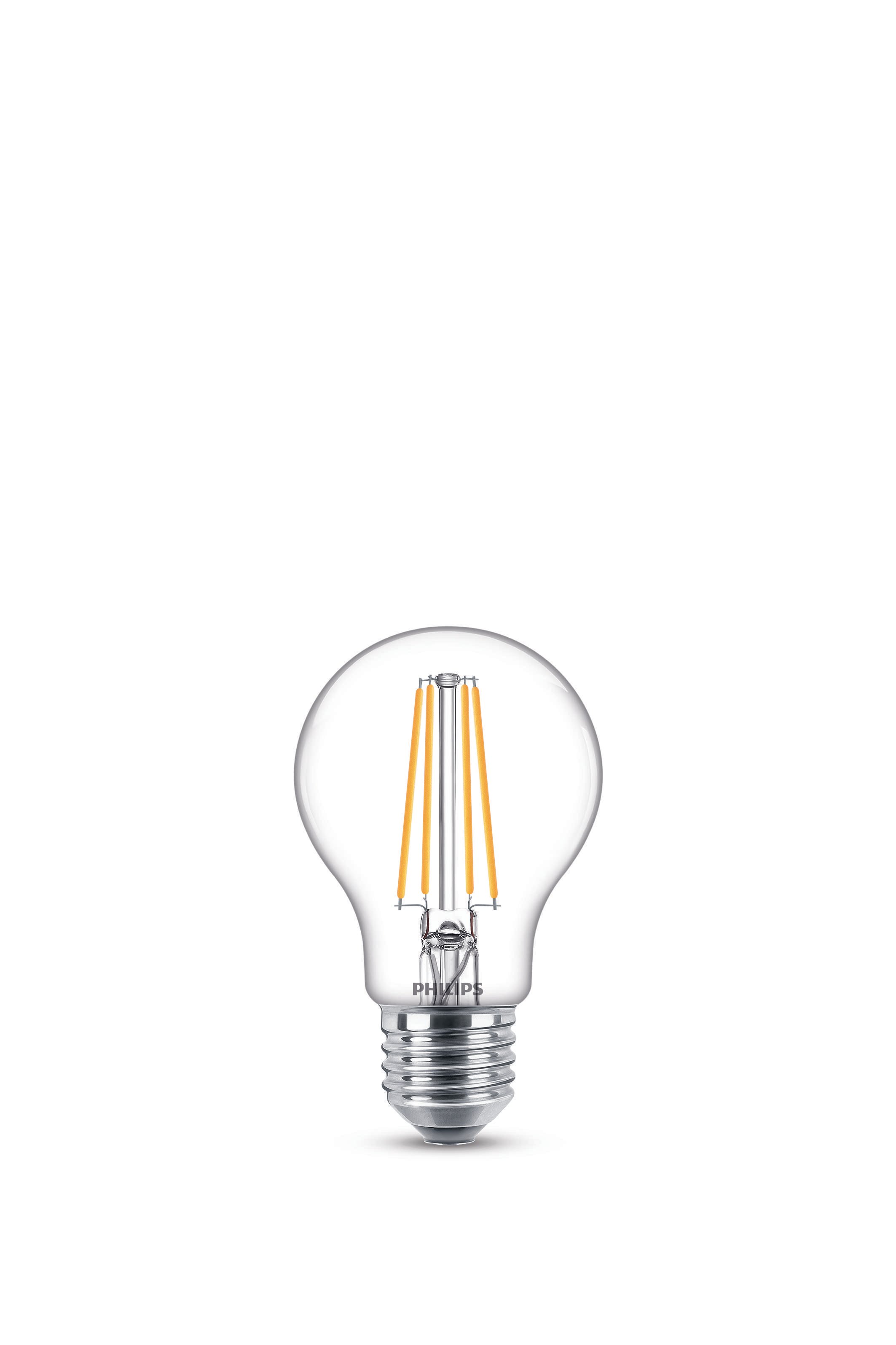 Leuchtmittel "LED classic", E27 A60 7W, Warmweiß, Klarglas, 2er-Packung (00218933)