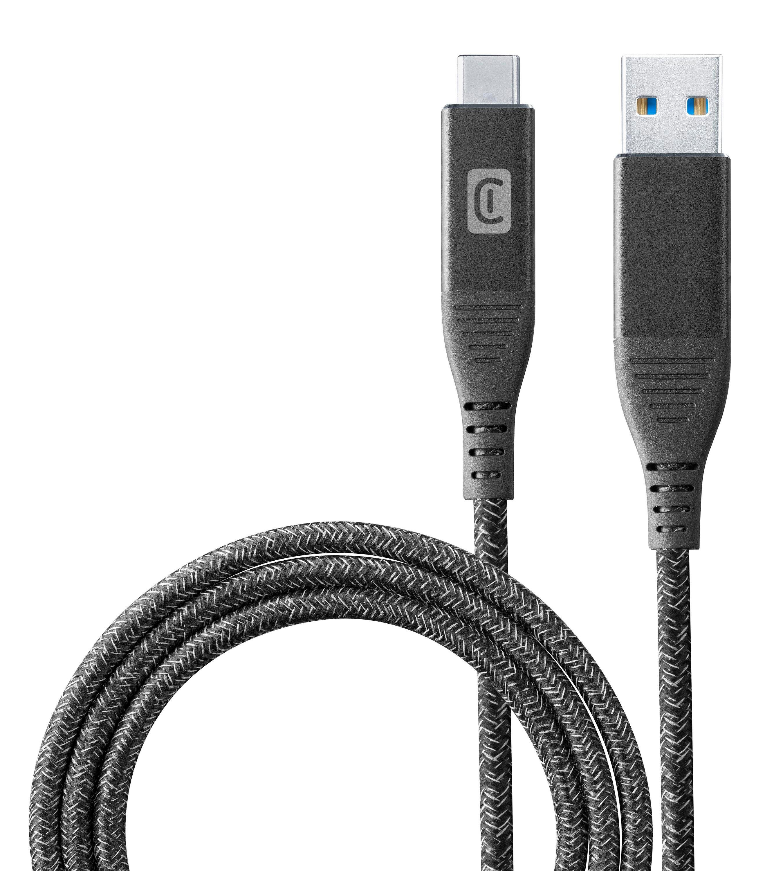 Fast Transfer Data Cable 1m USB-A/ Typ-C Black (60756) USB-A auf USB-C Kabel