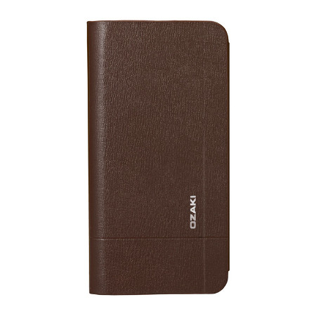 OC582BR O!Coat aim Folio Leder-Case | Apple iPhone 6 Plus/6S Plus | braun