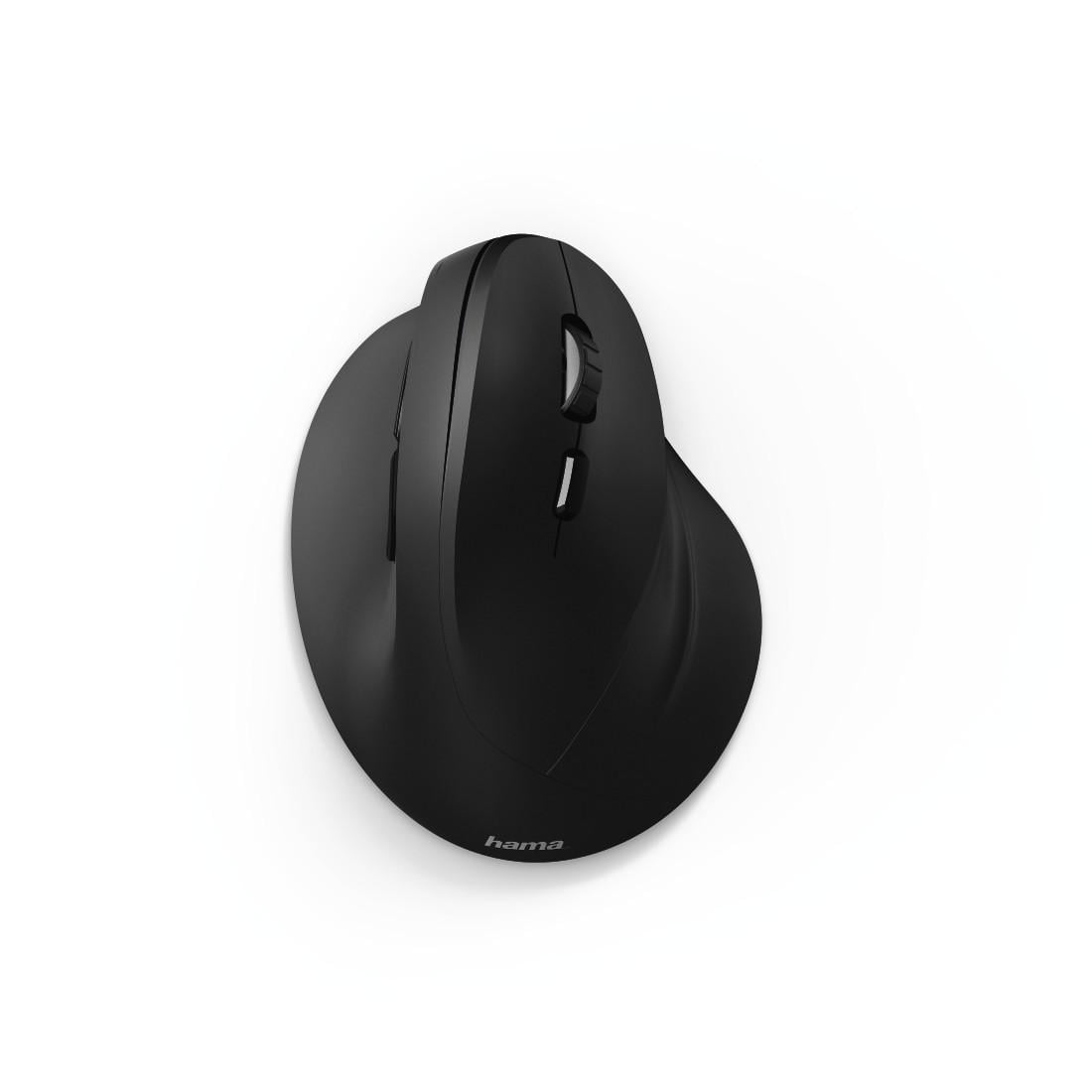 Vertikale, ergonomische Funkmaus "EMW-500", 6 Tasten, Schwarz (00182699)