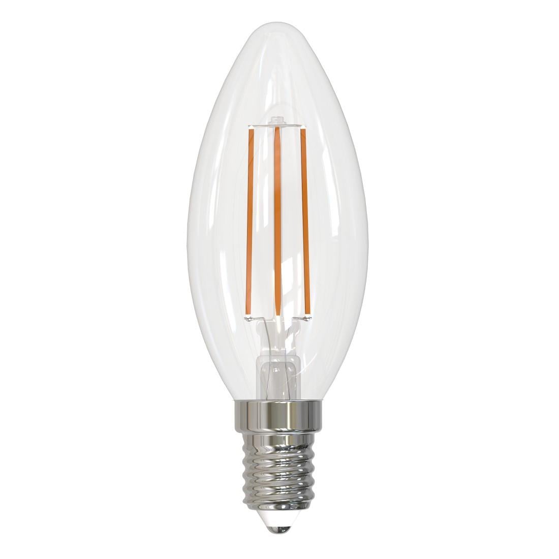 LED-Filamentlampe, E14, 250lm ersetzt 25W, Kerze C35, klar, Warmweiß, dimmb (00232522)