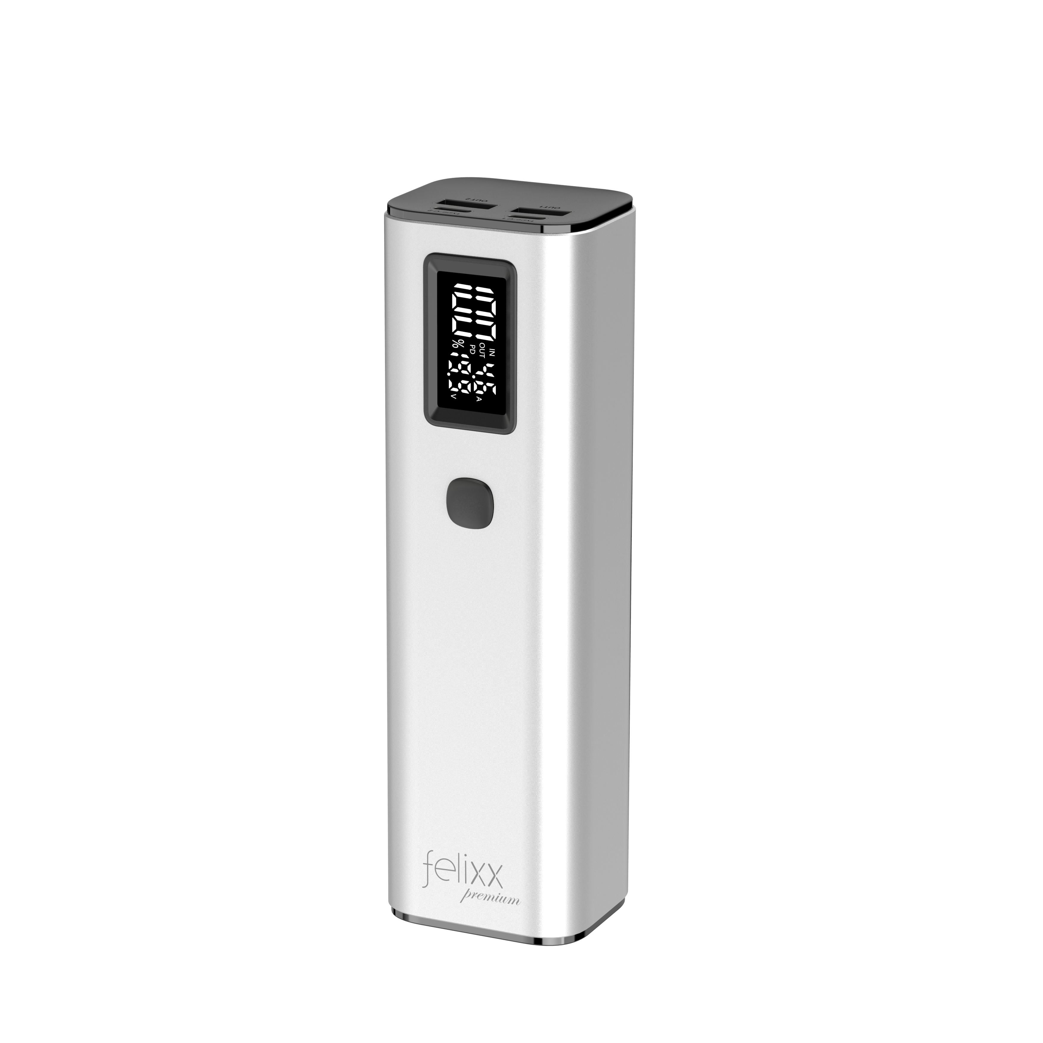 Premium Powerbank „Note-100“ 20000mAh – PD100W+QC24W, Silver