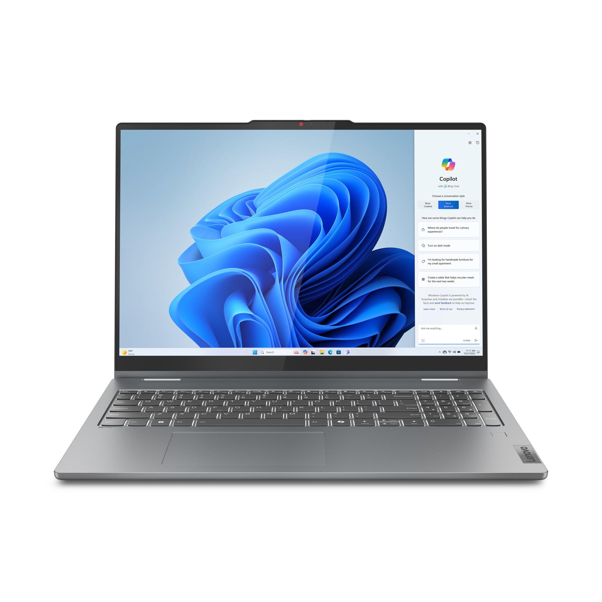 2in1 Convertible IdeaPad 5 2-in-1 16AHP9, Grau, 16 Zoll, 2K, OLED, Touch, AMD Ryzen 7 8845HS, 16 GB, 1 TB M.2 SSD
